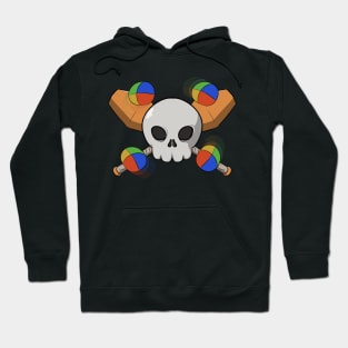 Juggling crew Jolly Roger pirate flag (no caption) Hoodie